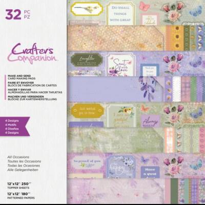 Crafters Companion Card Making Pad Designpapiere - Make And Send All Occasions